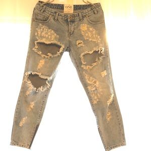 One Teaspoon distressed jeans